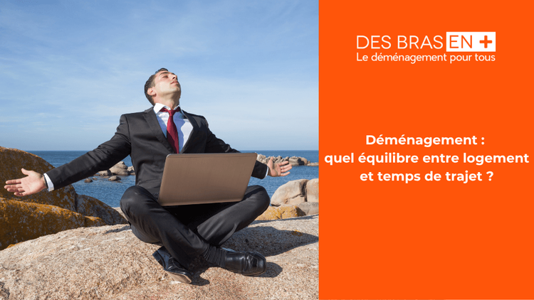 Visuel explicatif Des Bras En + traitant du choix de logement en fonction du temps de trajet quotidien.